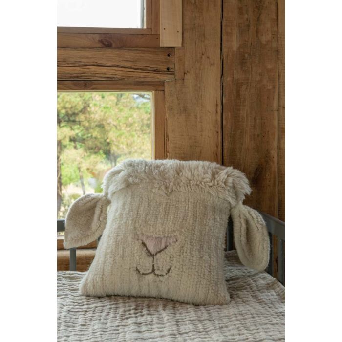 Lorena Canals Woolable Cushion Pink Nose Sheep