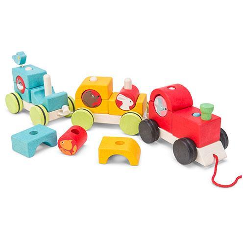 Le Toy Van Woodland Express Stacking Train