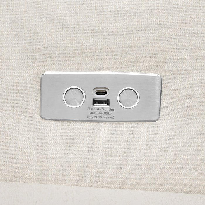 Babyletto Kiwi Electronic Recliner and Swivel Glider with USB port