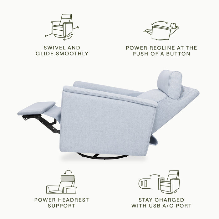 Namesake Willa Plus Power Glider Recliner + Power Headrest