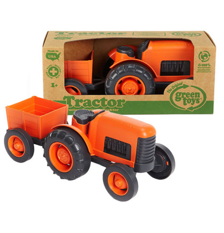 Green Toys Tractor Vehicle Orange 816409010423 for sale online 