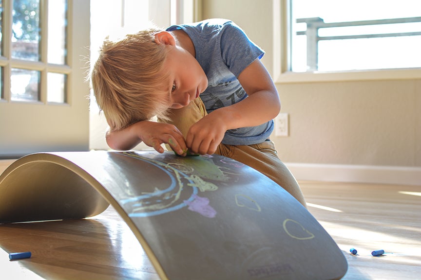 Waldorf Original Wooden Balance Board for Toddlers Rose Adults Kids Teens Kinderboard Kinderfeets 